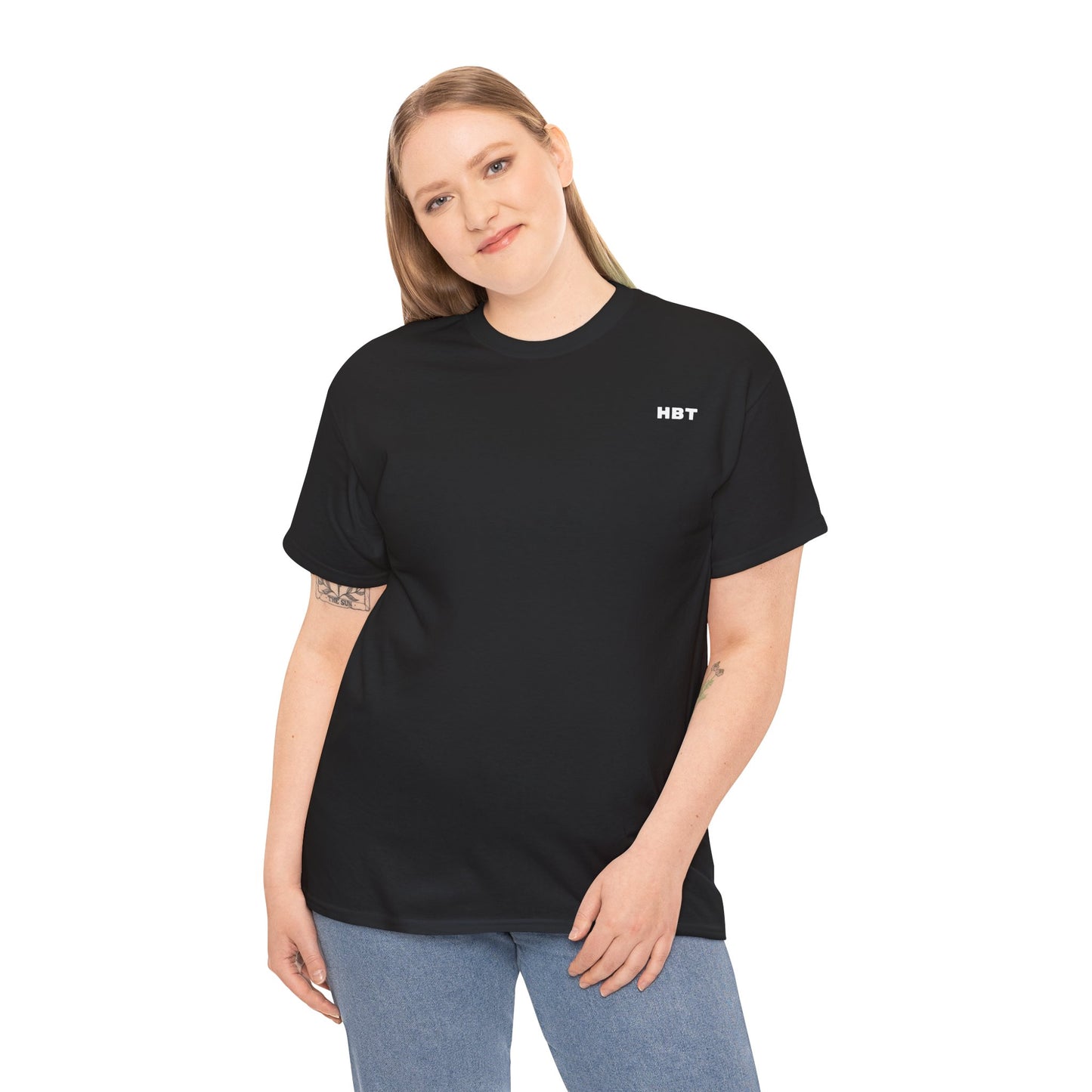 Black Plain HBT Heavy Cotton Tee